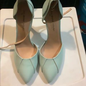 Julianne Hough Mint Heels with Ankle Straps
